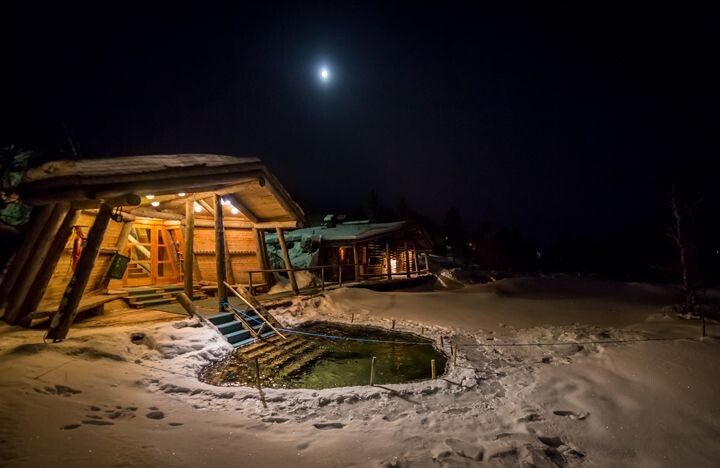 Sauna at Kiilopää Nordic centre