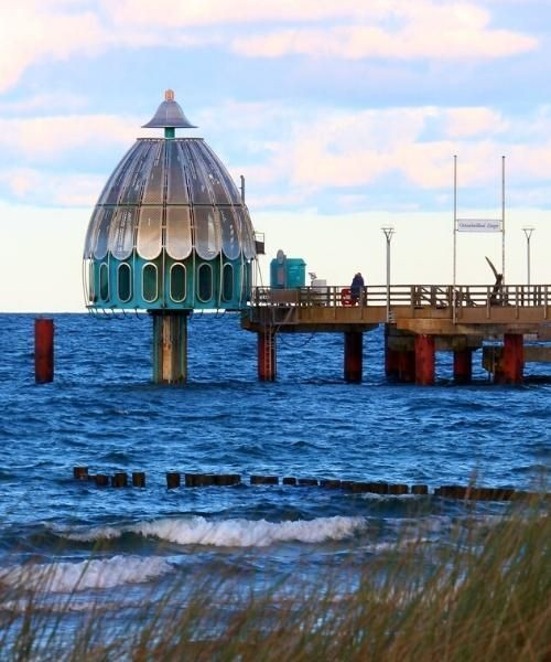 Sea pier and diving bell - Zingst - Baltic Sea - Germany