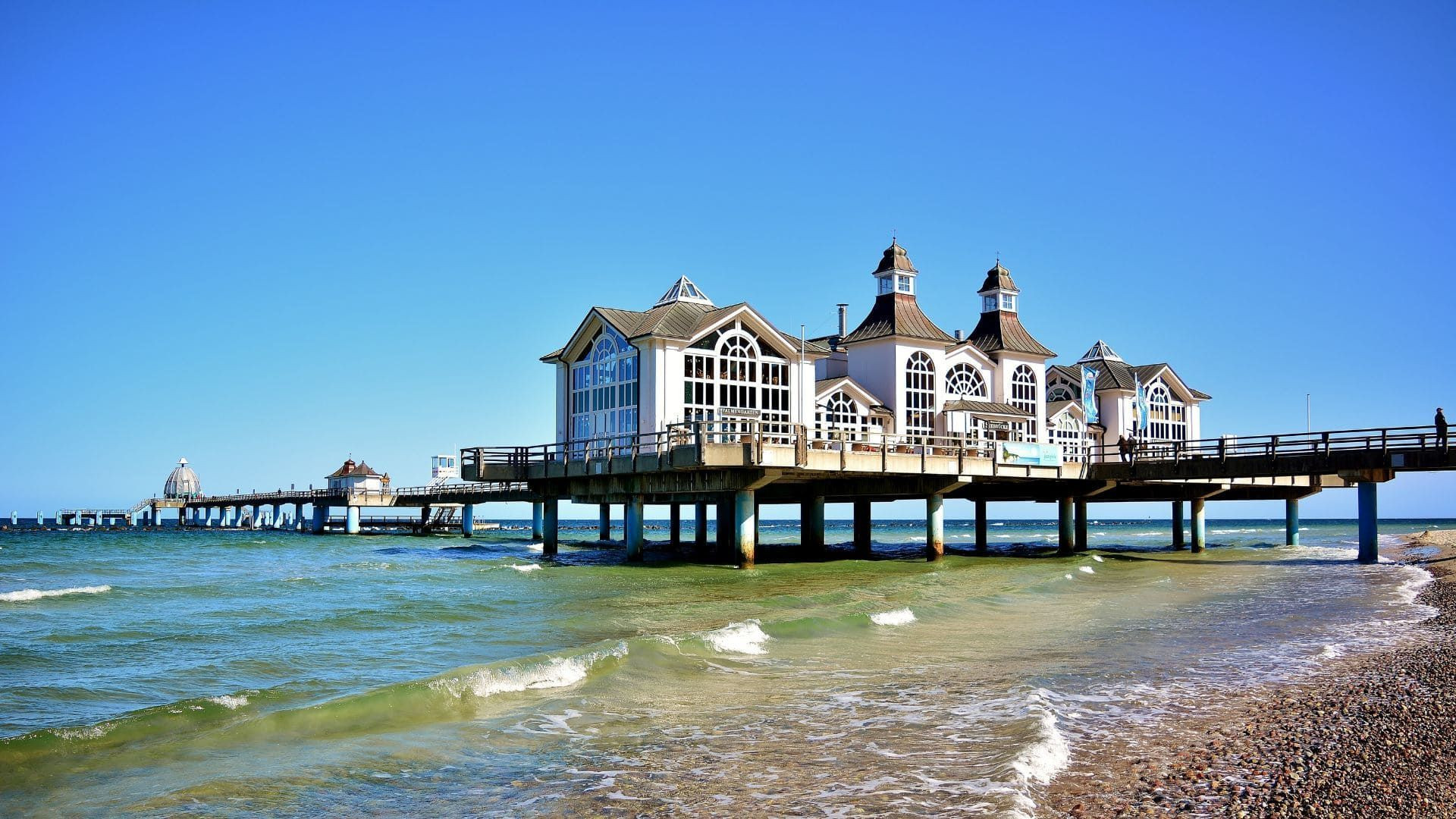 Historic Sellin pier on Rügen island - Germany