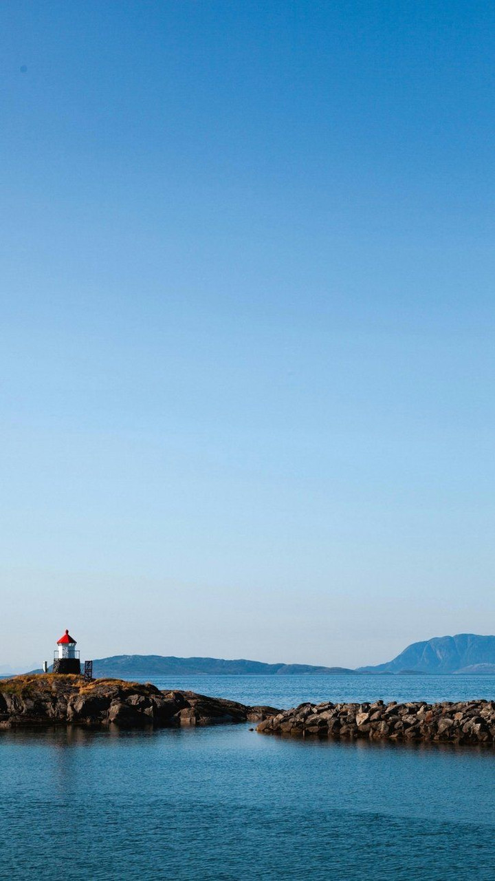 Small lighthouse on the coast - Bodø - Norway