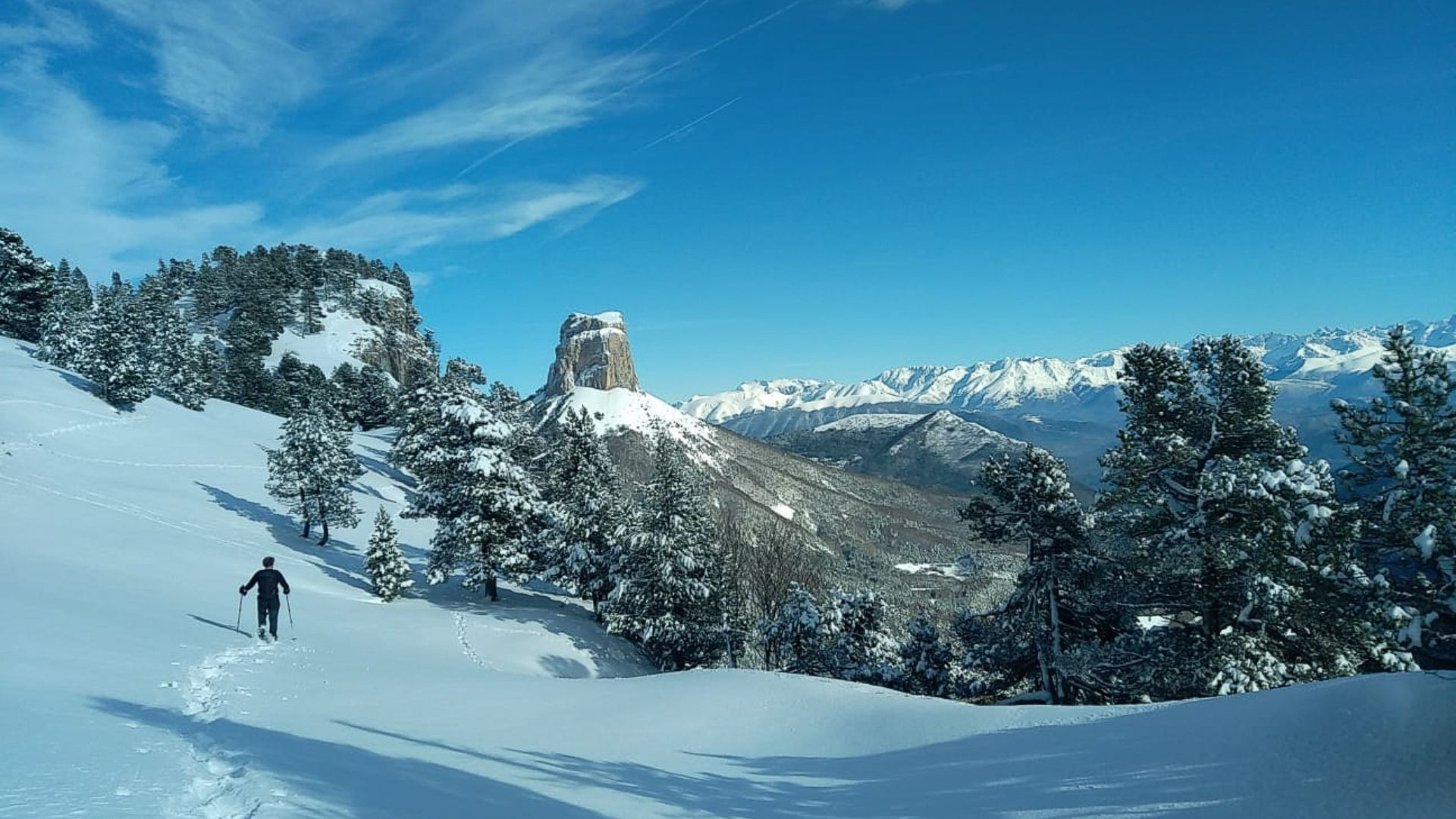 Snowshoeing in Wolf Valley - Vercors - France