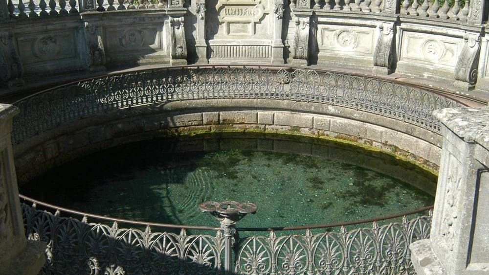 Source basin of the Danube at Donaueschingen - Black Forest - Germany