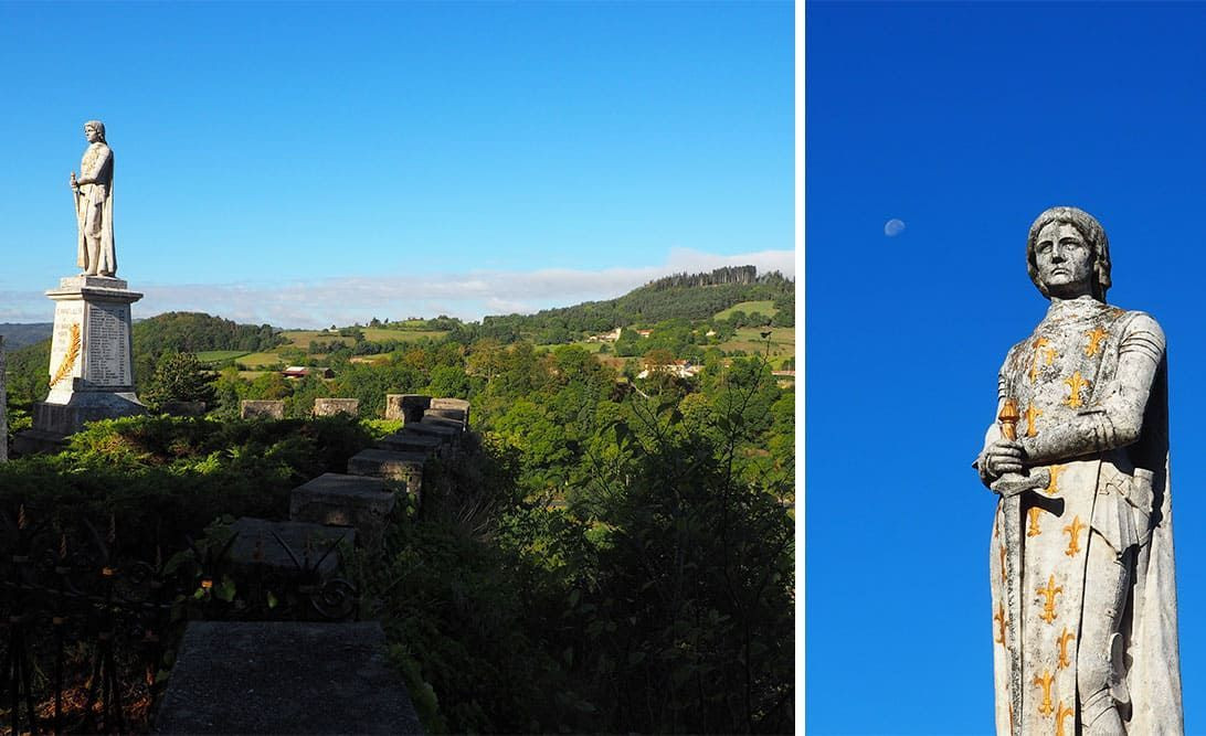 © Anouk Anglade Statue overlooking Saint-Privat-d'Allier © Anouk Anglade