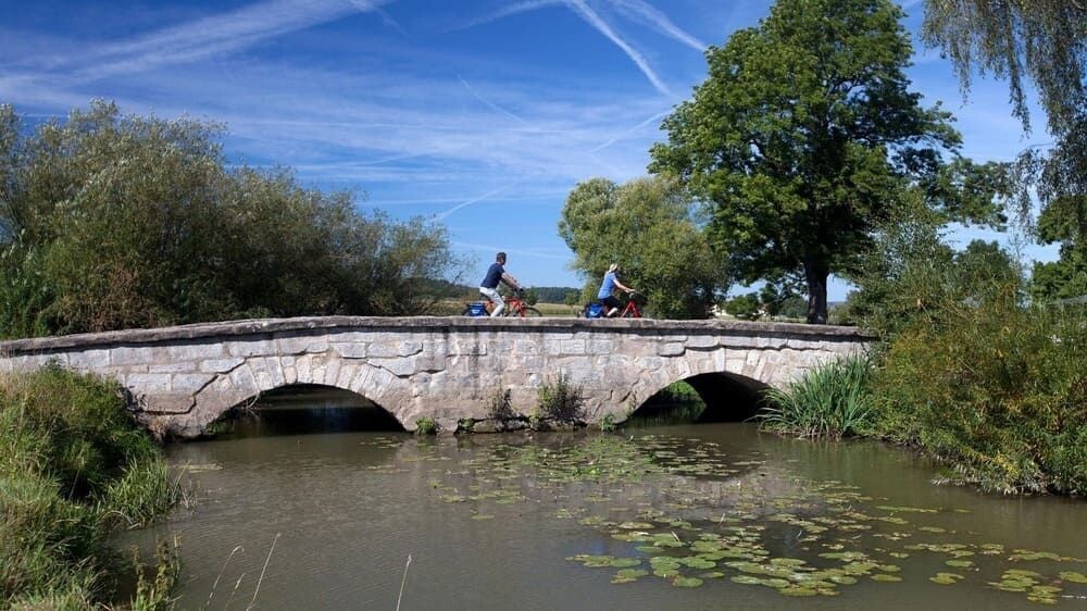 Stone bridge over the Altmühl - Bavaria - Germany