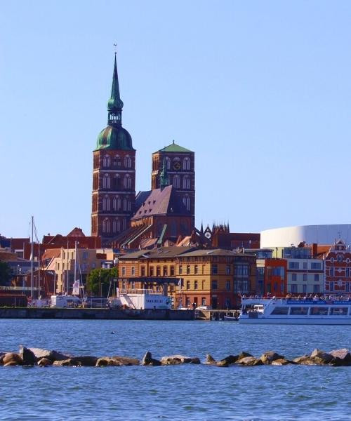 Stralsund waterfront skyline - Baltic Sea - Germany