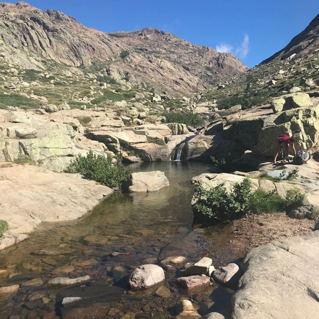 Stream in the upper Golo valley