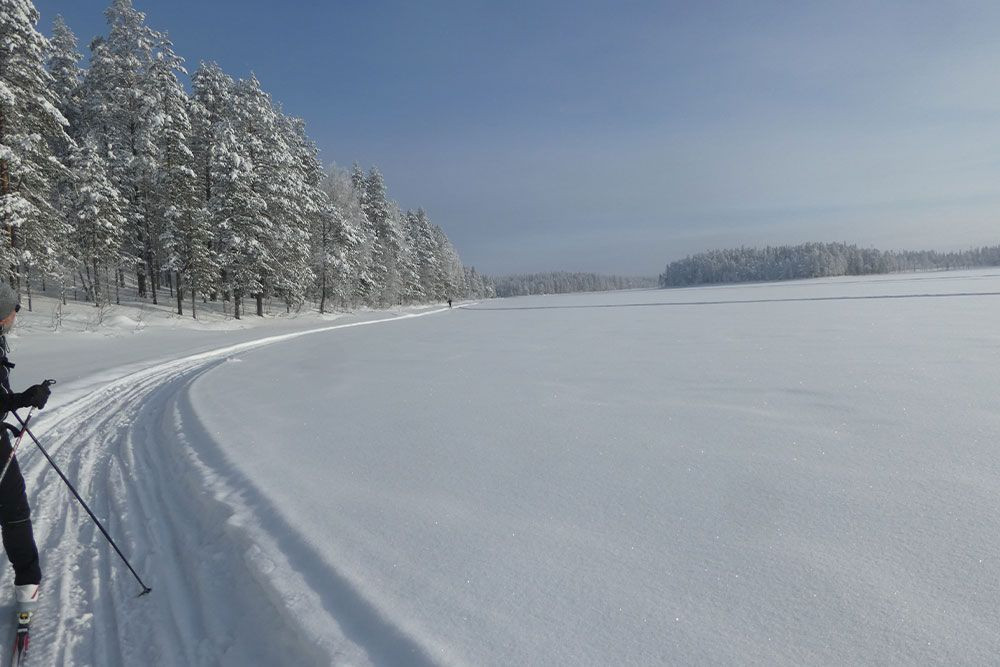 On Finland's cross-country ski trails