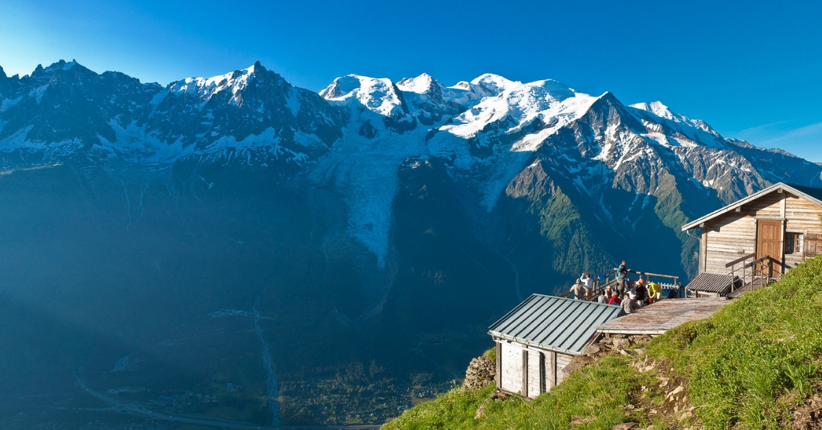 Mont Blanc massif from the Tour du Mont-Blanc - Chamonix - France