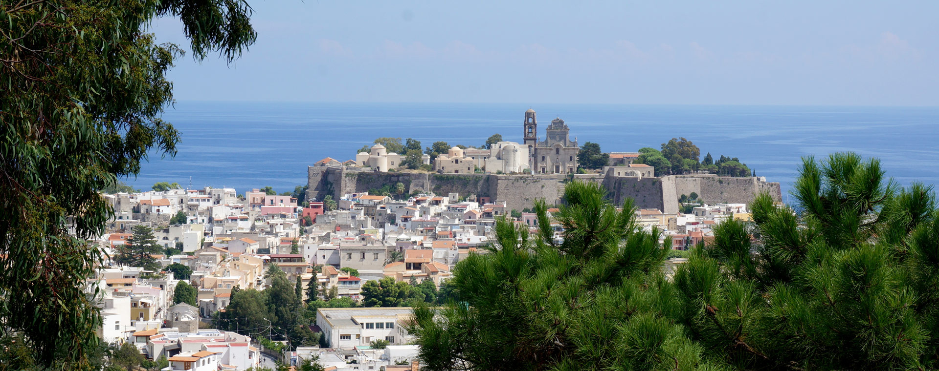 Town of Lipari in the Aeolian Islands