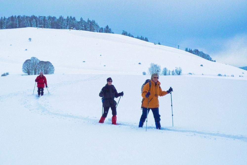 Snowshoe trail towards Bernau in the Black Forest © Raymond Chabanier