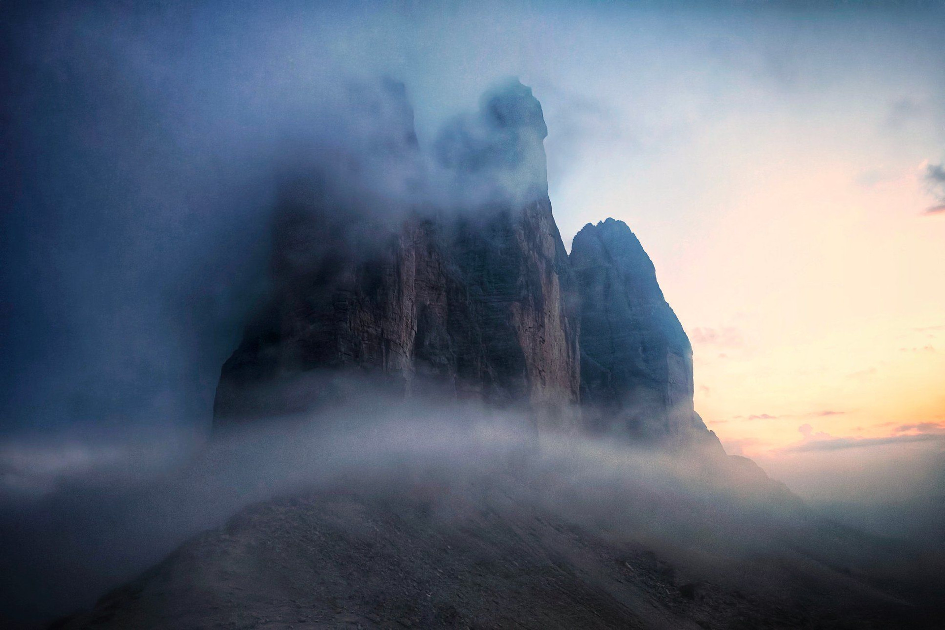 Tre cime coucher de soleil (c) Robin Delattre
