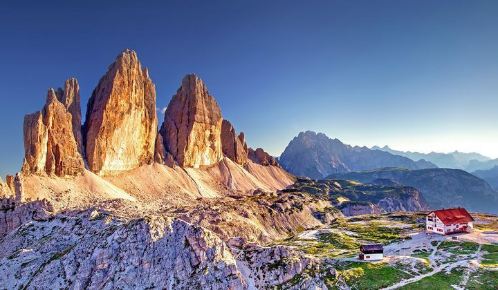 Tre Cime di Lavaredo and Locatelli hut - Dolomites - Italy