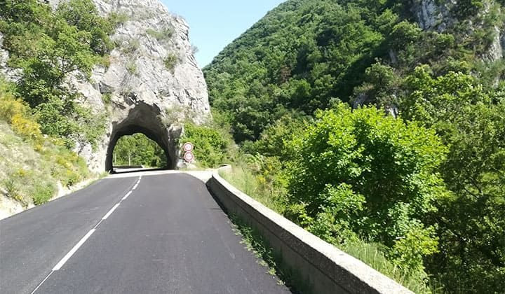 A tunnel through the rock