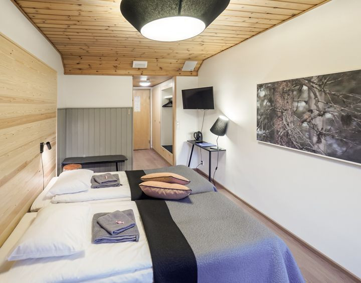Twin room at the Kiilopää hotel