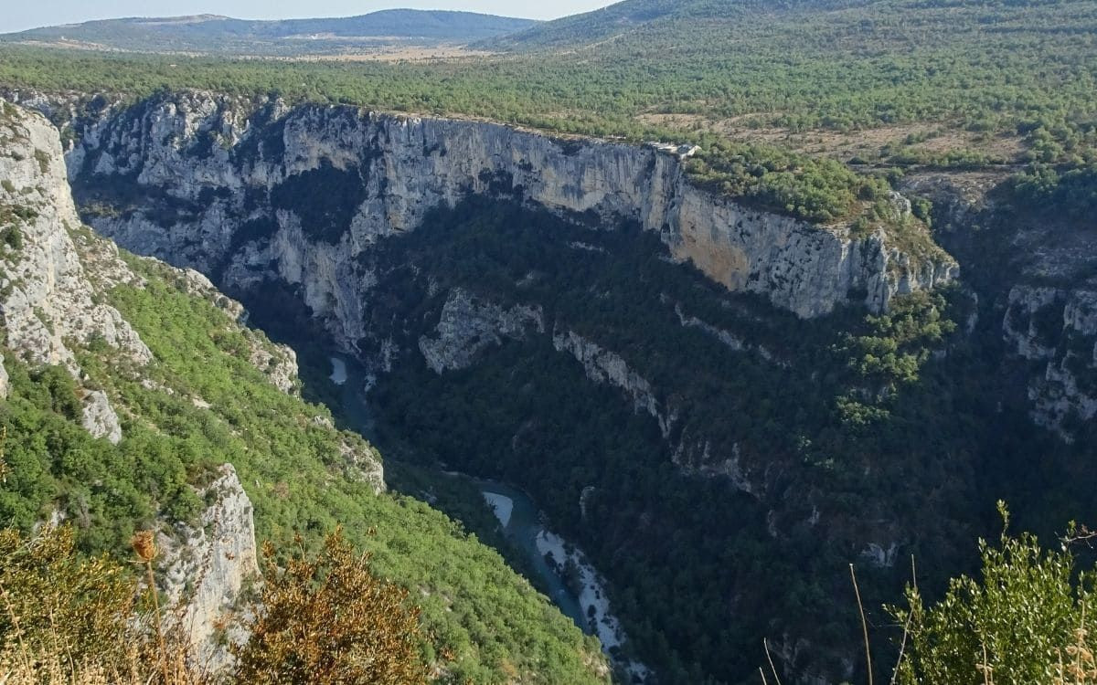 Hike in the Verdon - View of the Verdon from Chalet de la Maline
