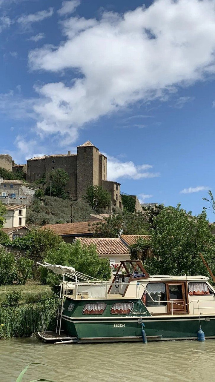 View of Argens-Minervois castle - France
