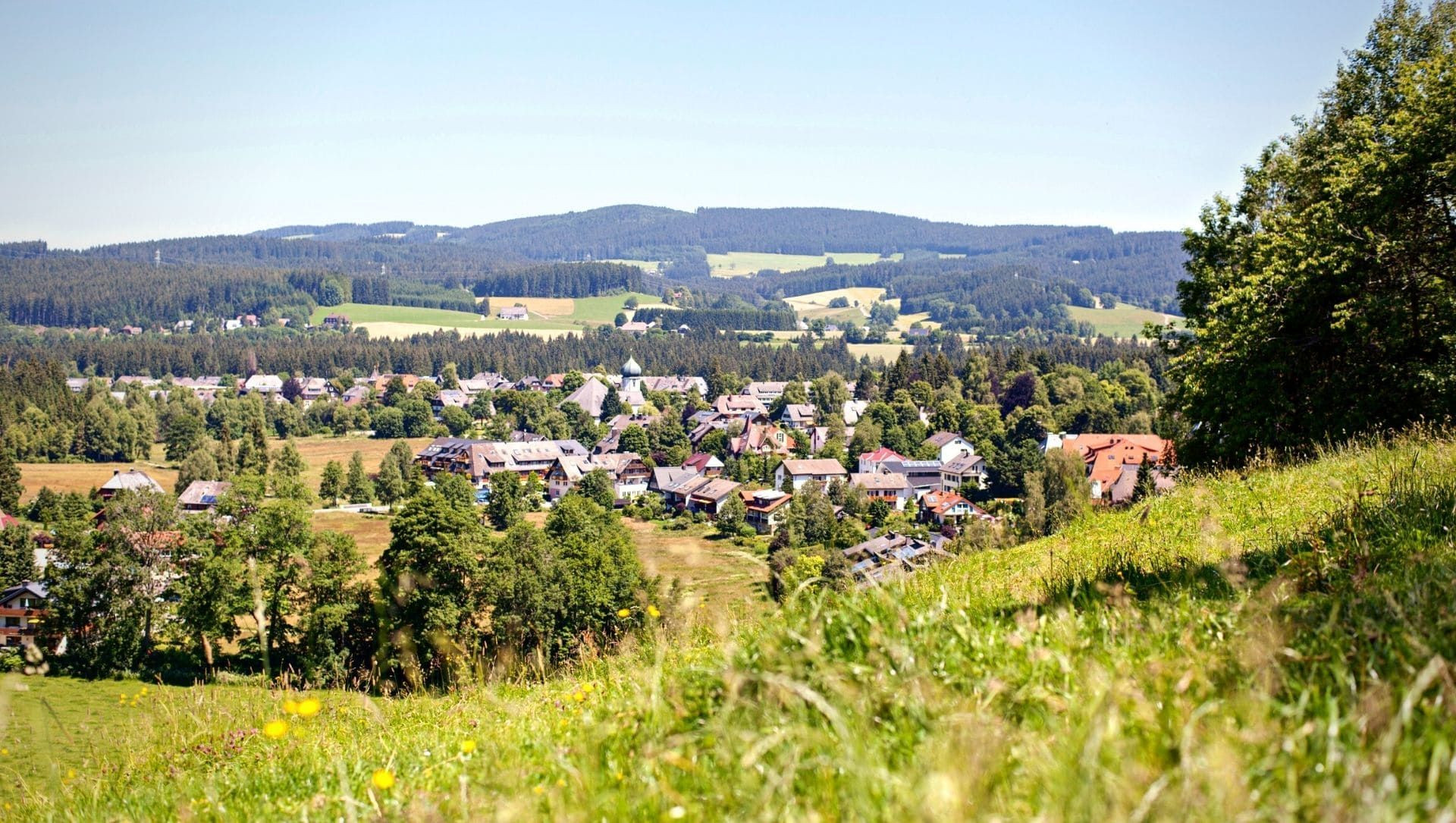 View over Hinterzarten village - Black Forest - Germany
