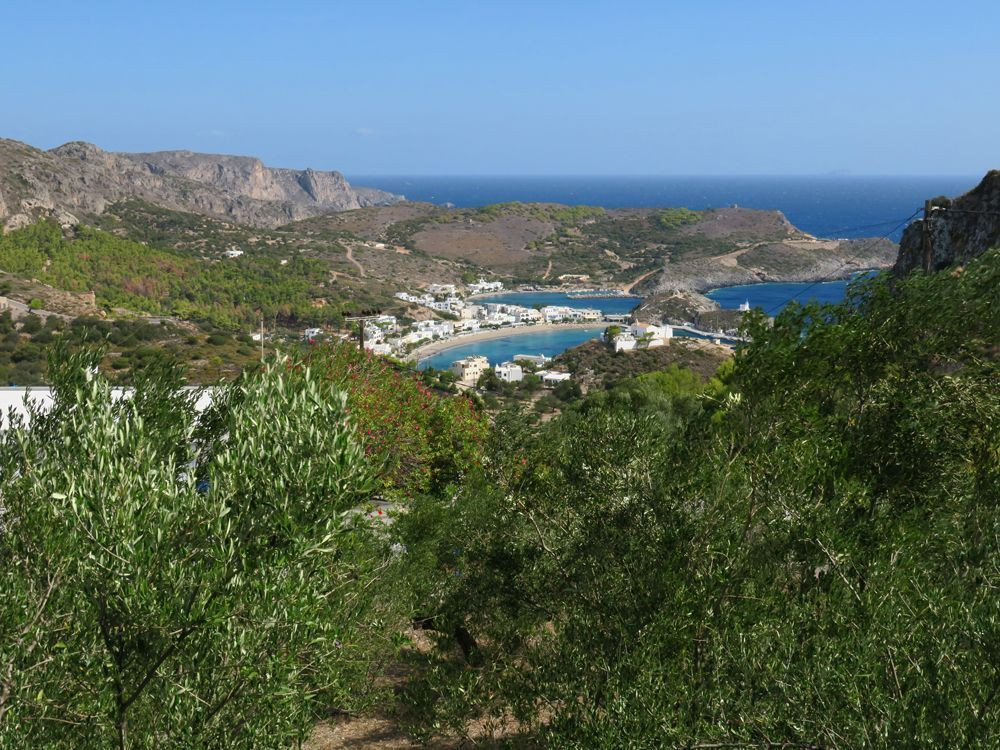 View of Kapsali Bay from Chora