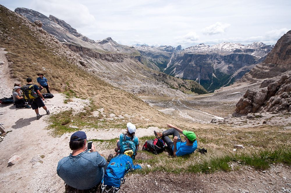 View of the Vallunga from the Forces de Siëles pass