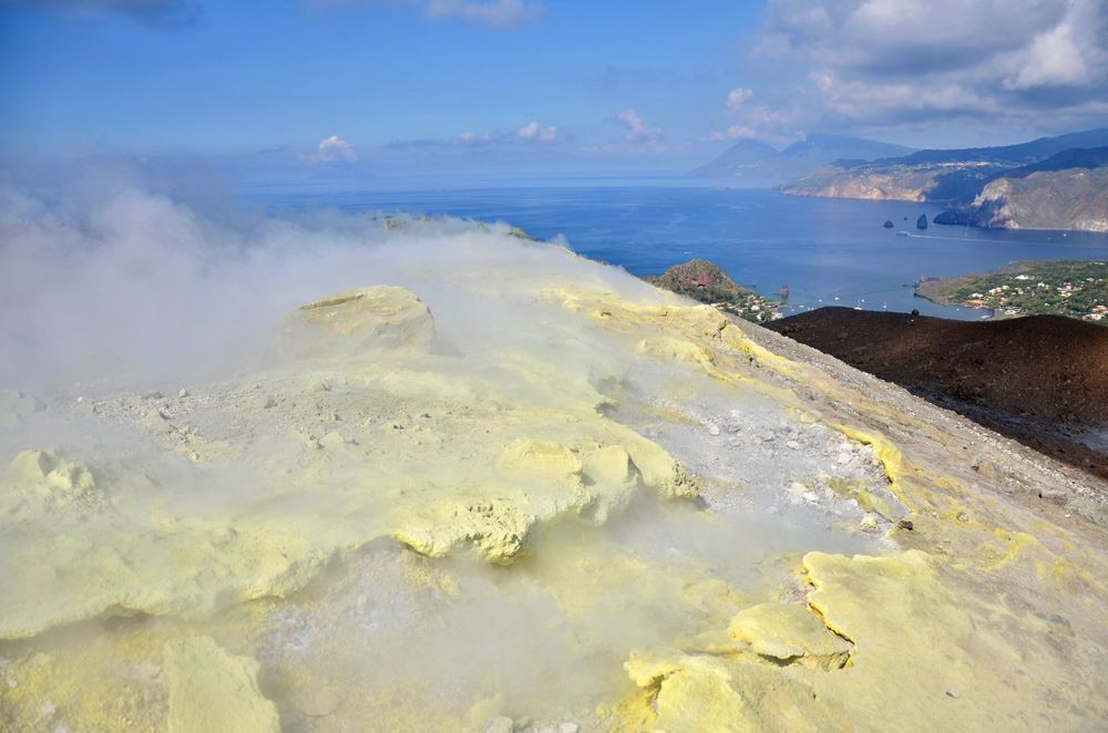 Volcano on the island of Vulcano