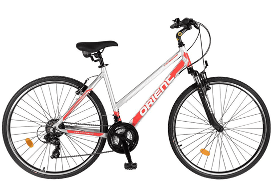 VTC femme blanc et rouge pour circuit a Corfou - Grece