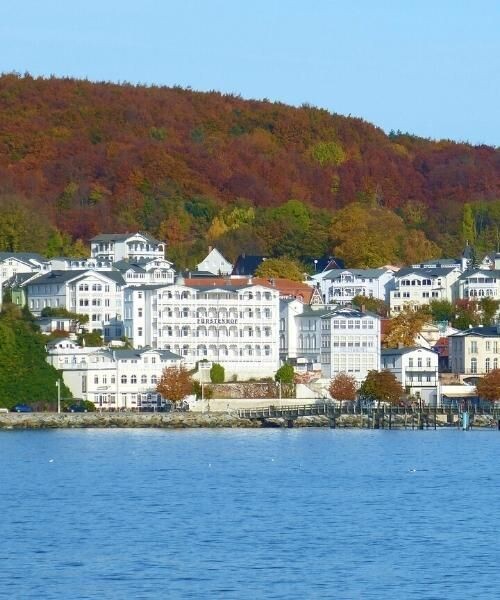 White villa hotels of Sassnitz - Rügen Island - Germany