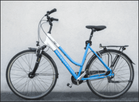 Women's frame, 28- or 26-inch wheel for riders under 1.60 m, with coaster brake and 7 gears